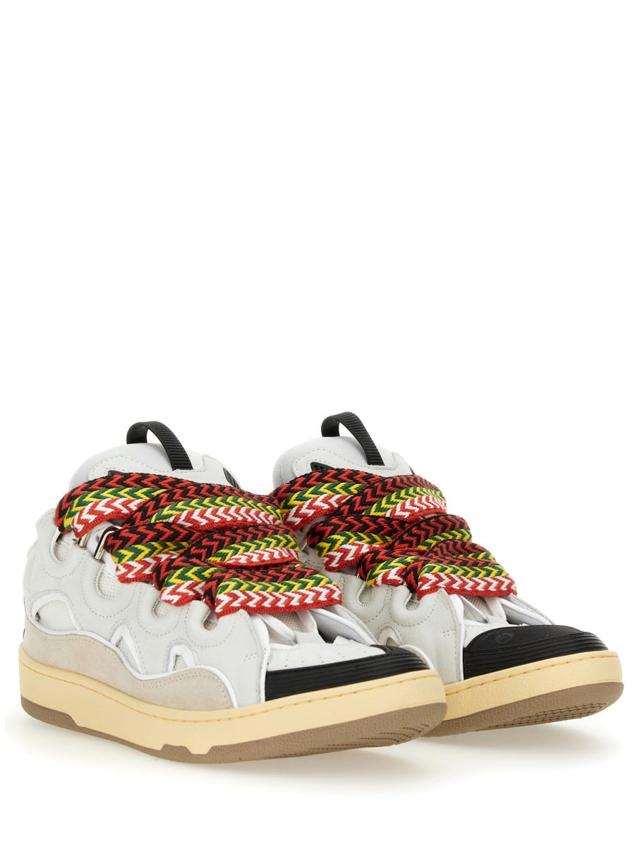 LANVIN Leather Curb Sneakers for Women - FW25 Collection