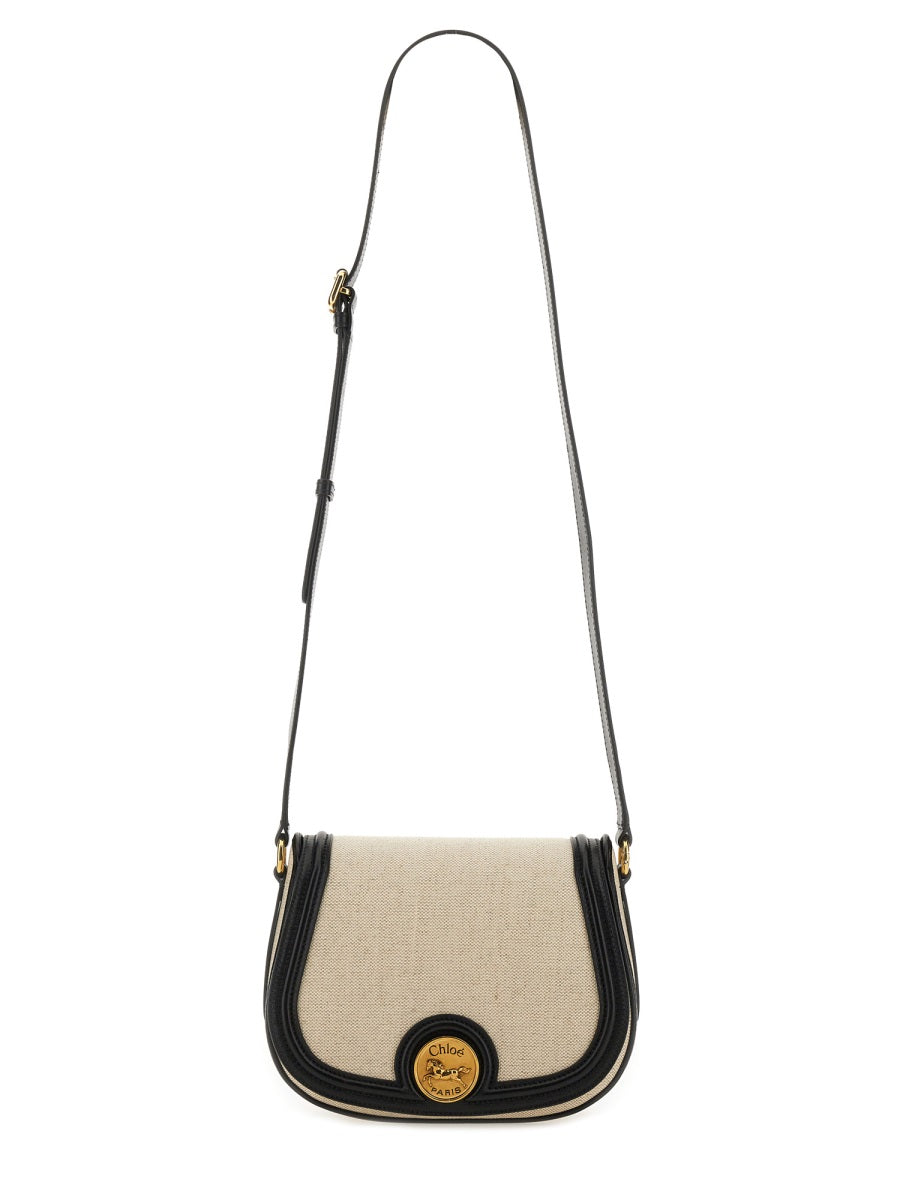 CHLOÉ Mini Saddle Handbag with Horse Medal Detail