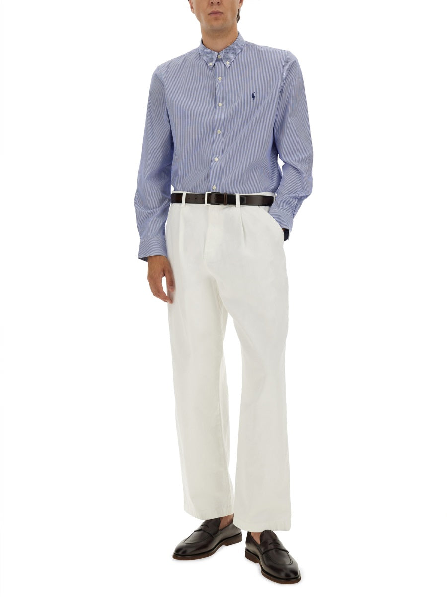 POLO RALPH LAUREN Men's Cotton Shirt with Logo - Size L