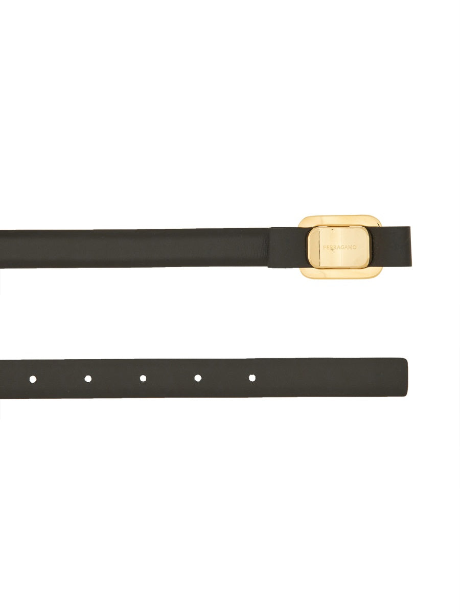Ferragamo Fixed Belt with New Vara Plate for Women