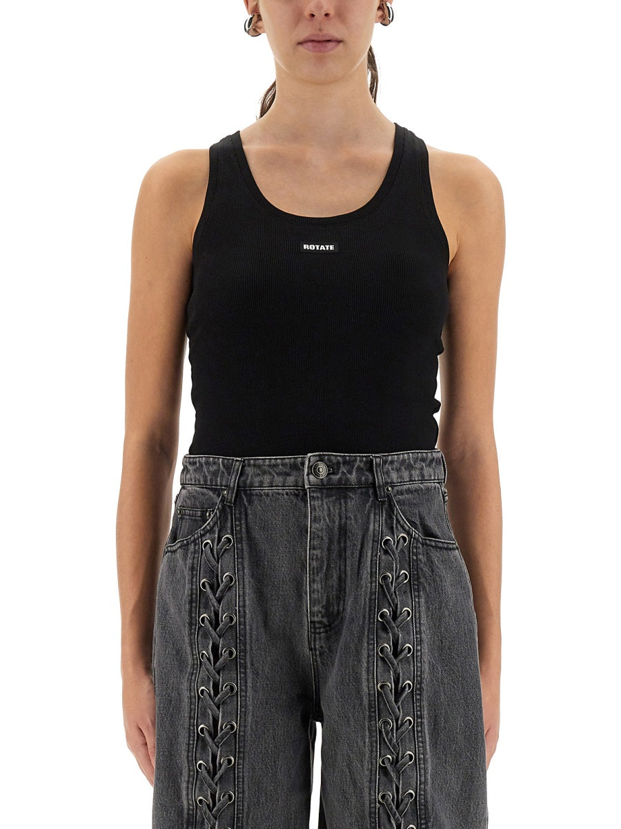 ROTATE BIRGER CHRISTENSEN Logo Tank Top for Women - Size S