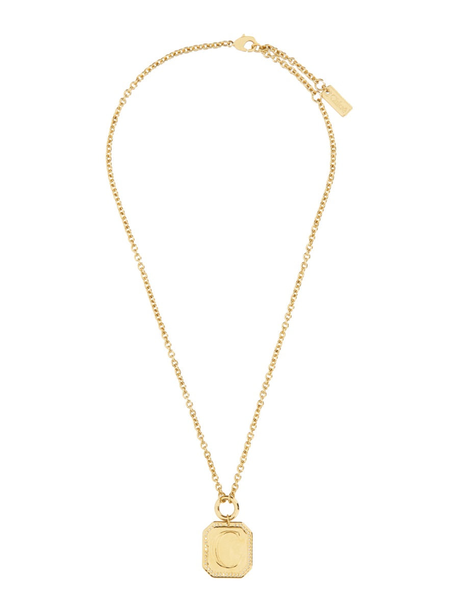 CHLOÉ Elegant Brass Necklace for Women
