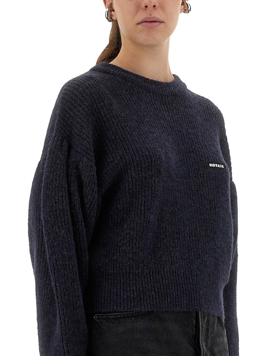 ROTATE BIRGER CHRISTENSEN Wool Puff Sweater Size S