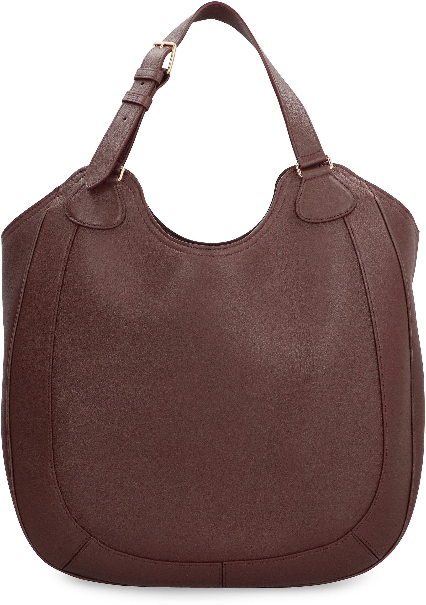CELINE Leather Shoulder Handbag - 39 cm x 40.5 cm