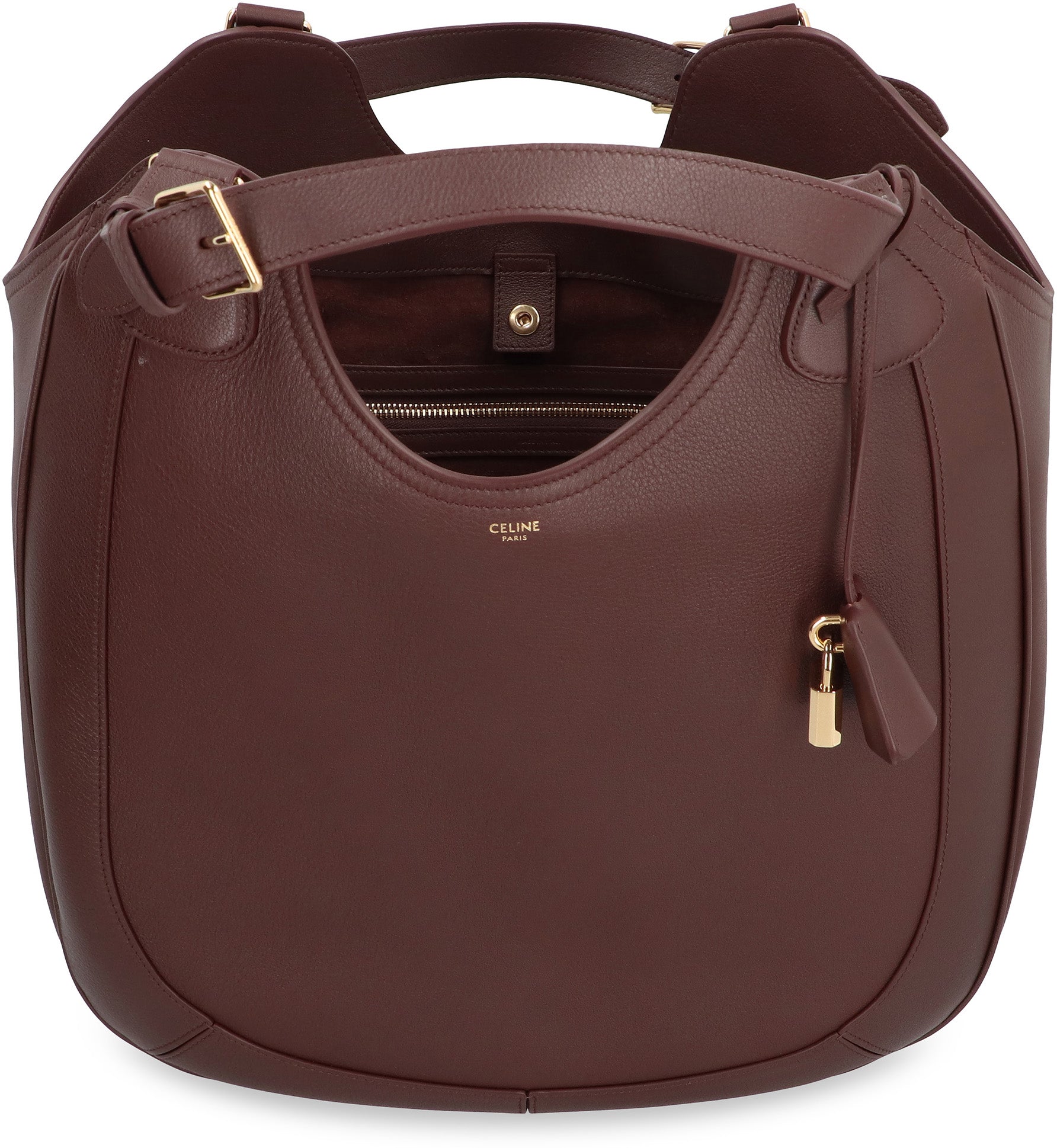 CELINE Leather Shoulder Handbag - 39 cm x 40.5 cm