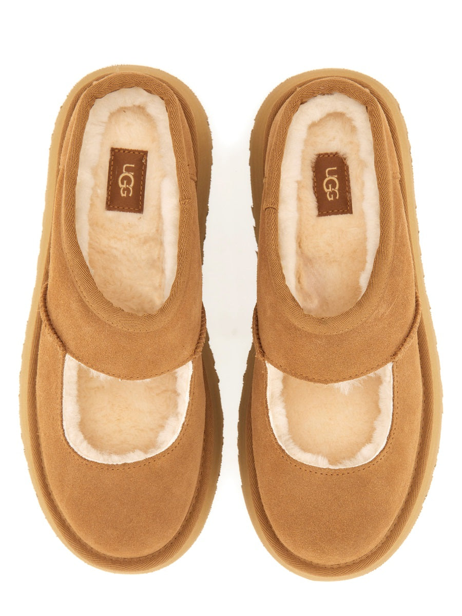 UGG Women's Leather Mary Jane Slippers
