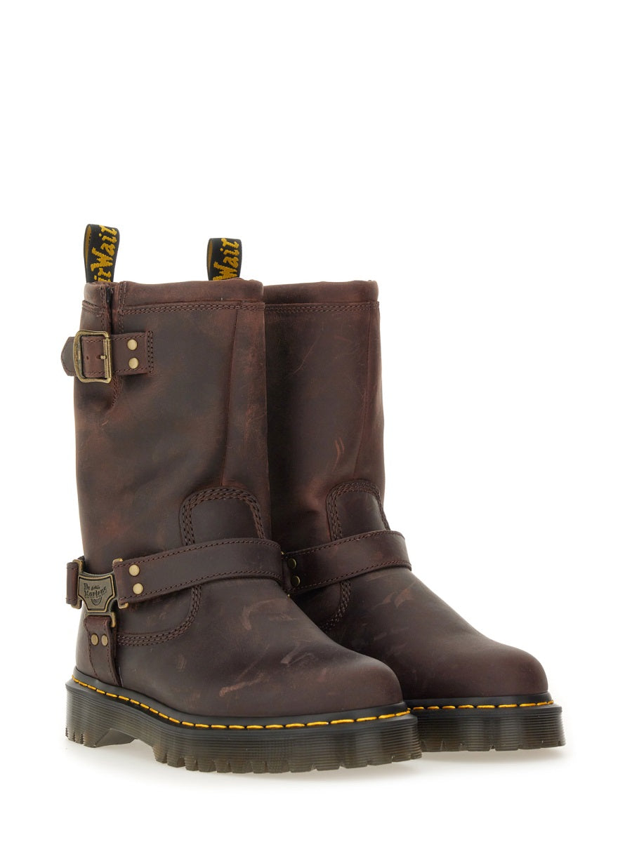Dr MARTENS Anistone Hi Leather Boots for Women