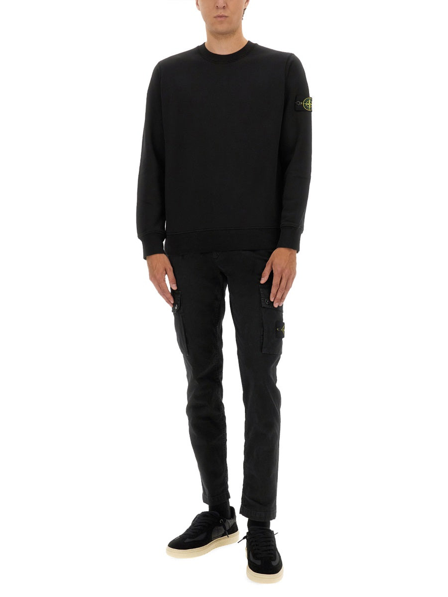 STONE ISLAND Regular Fit Sweatshirt in Organic Cotton - Size L