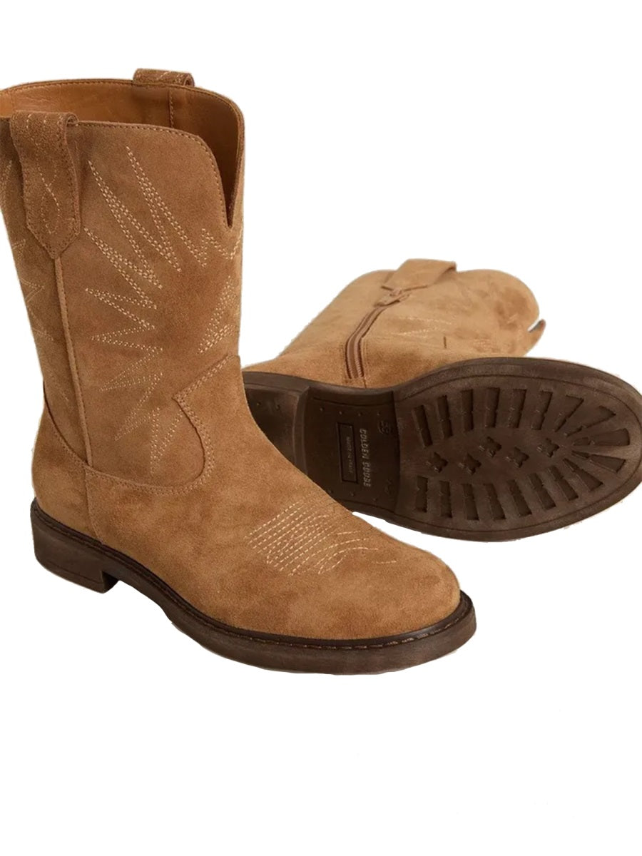 GOLDEN GOOSE Mini Wish Star Biker Boots for Girls