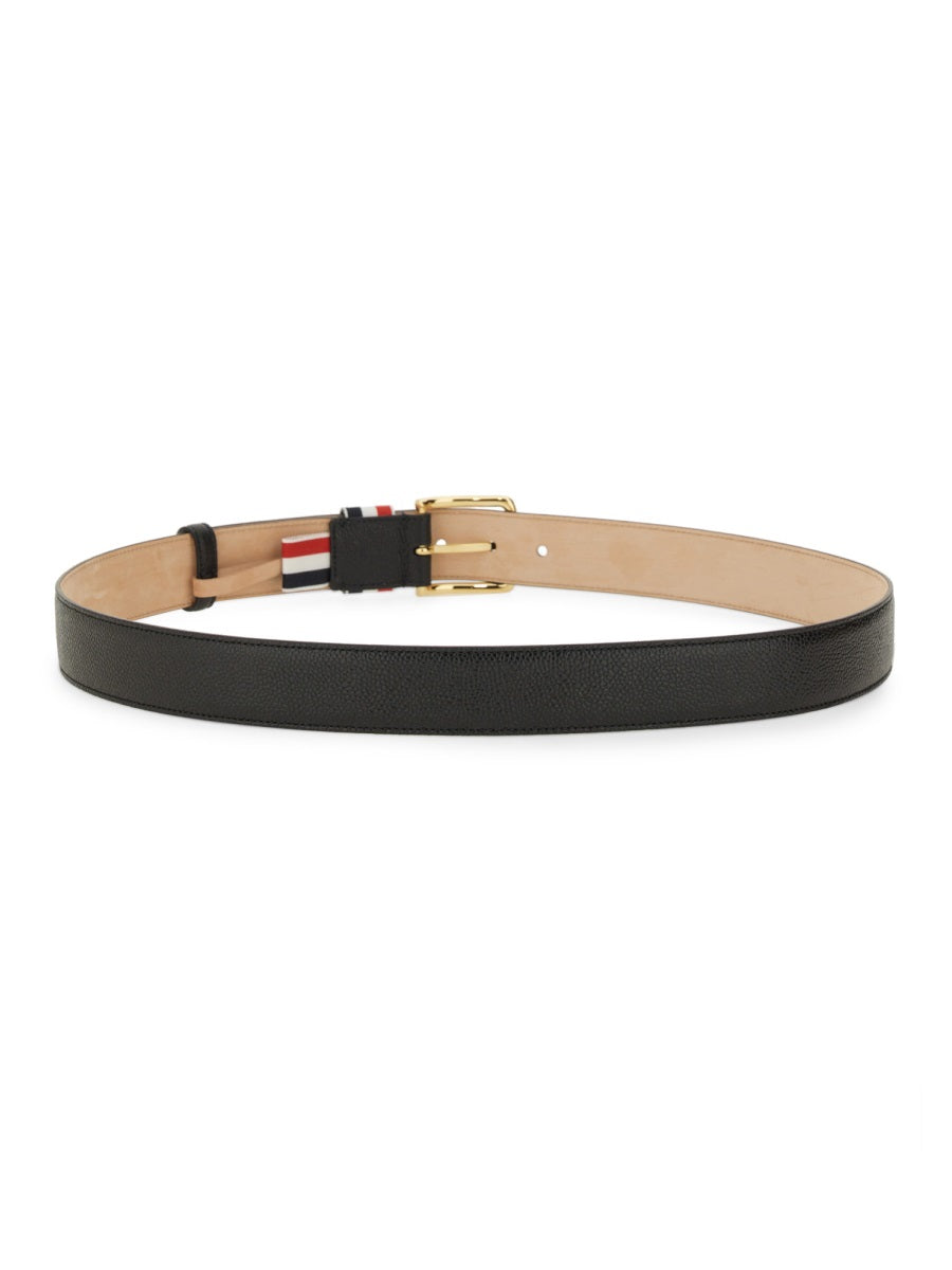 THOM BROWNE Classic Men's Belt with RWB Loop - 3.5 cm