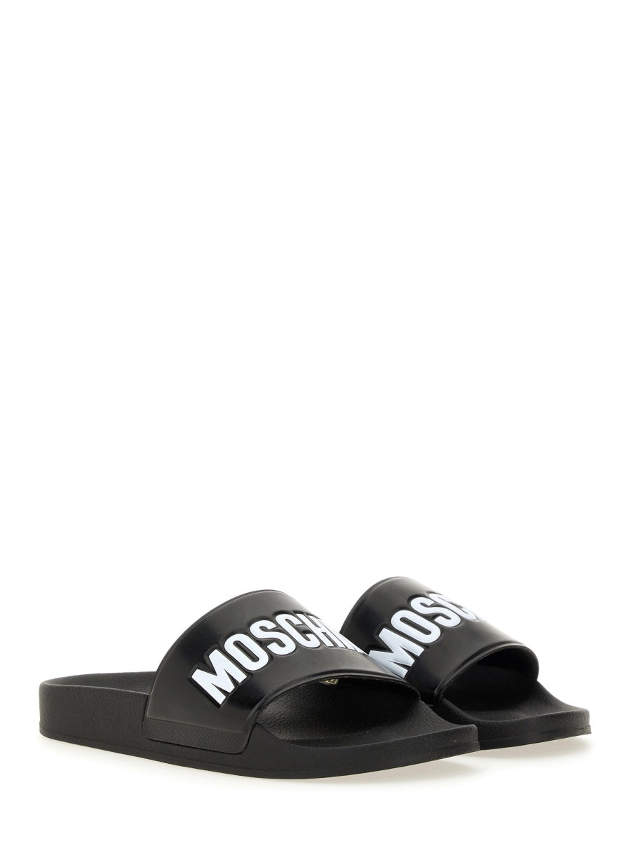 MOSCHINO Logo Slip-On Slippers for Men