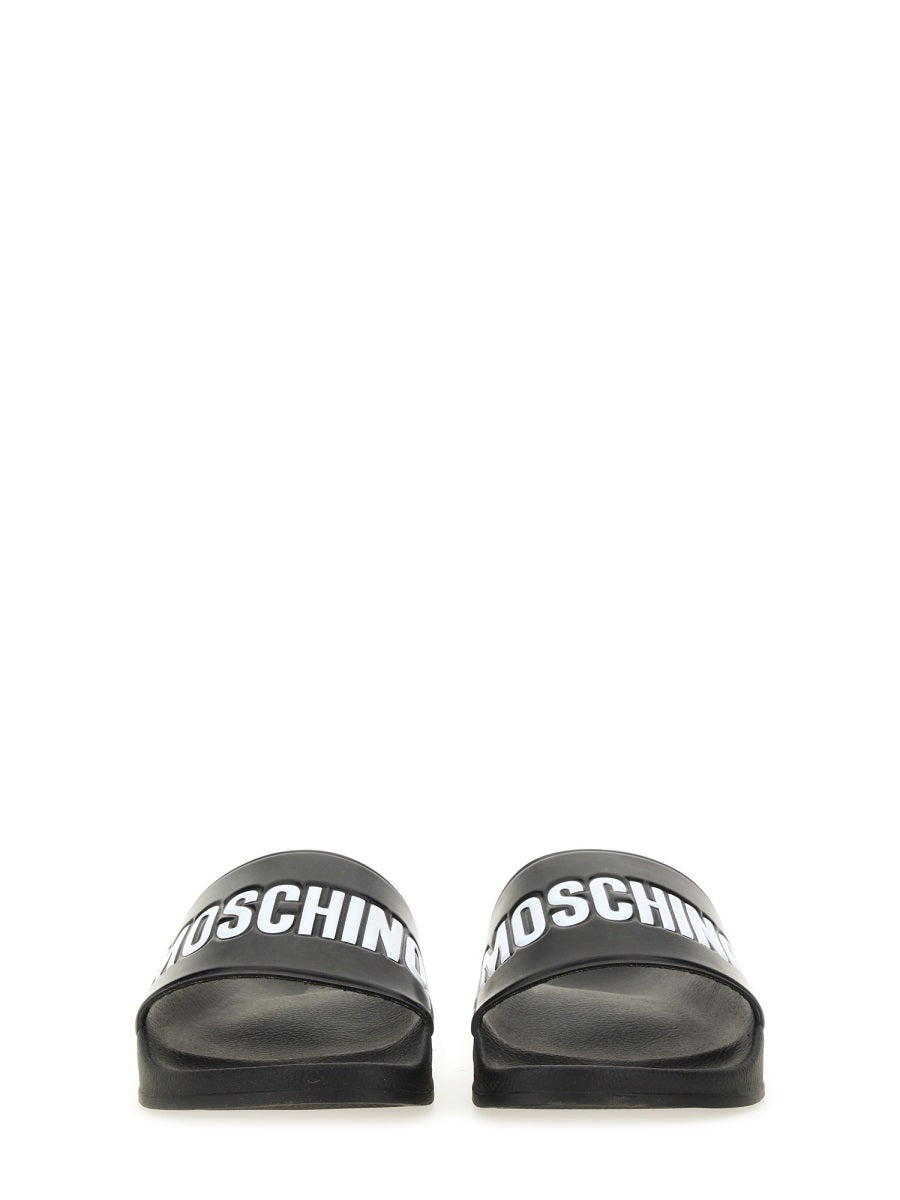 MOSCHINO Logo Slip-On Slippers for Men
