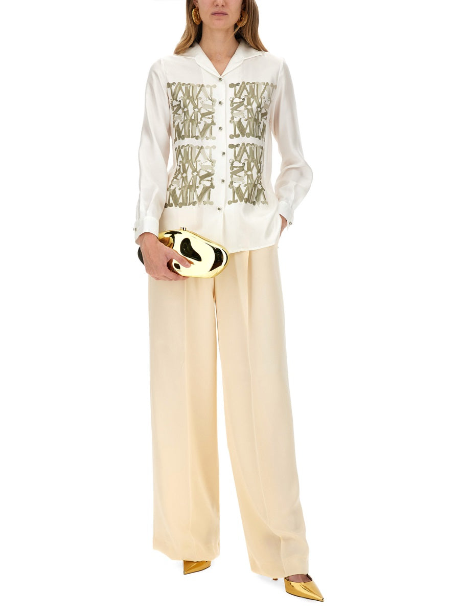 MAX MARA Silk Regular Fit Pants - Size 42