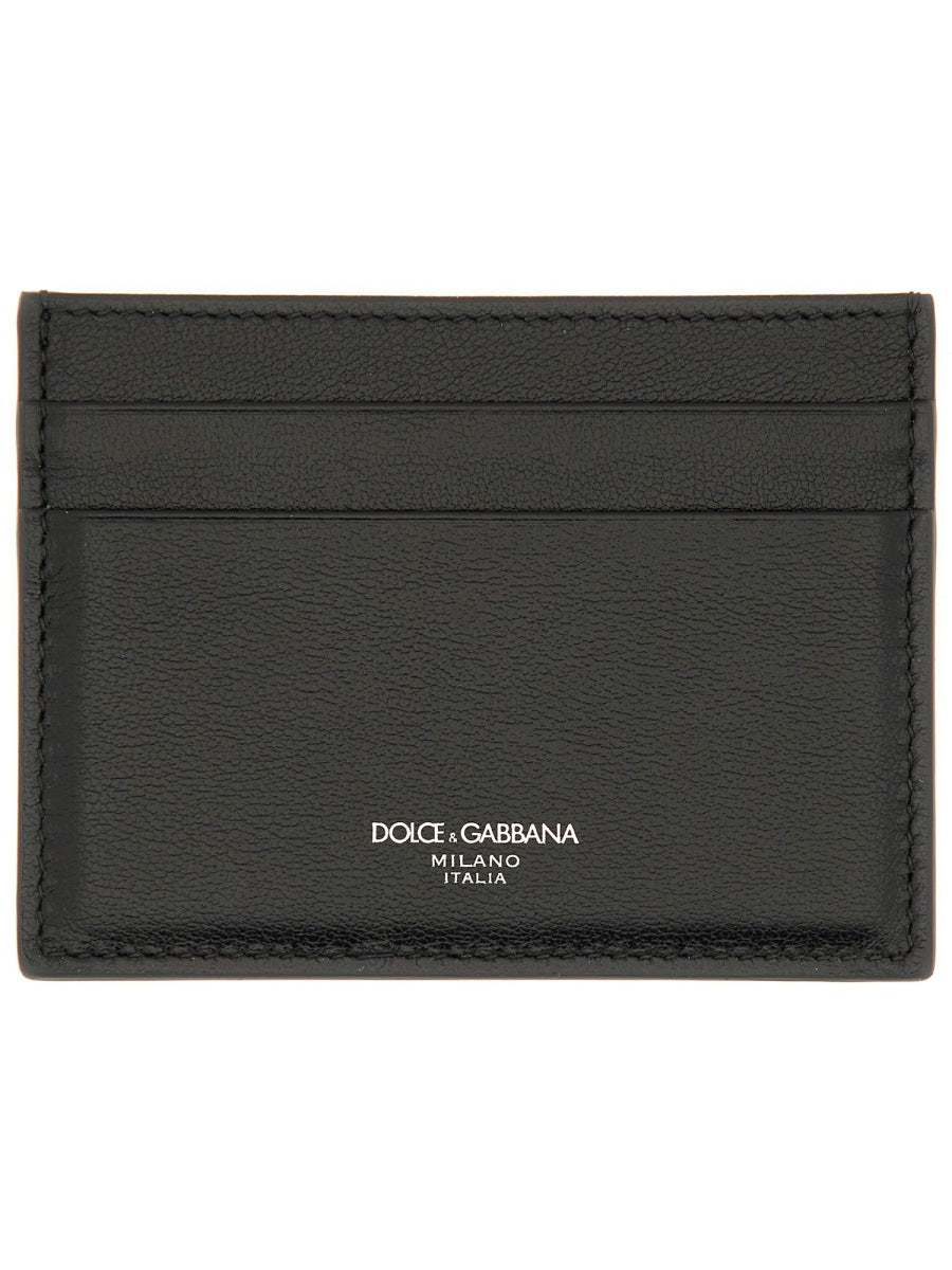DOLCE & GABBANA Calfskin Leather Card Holder