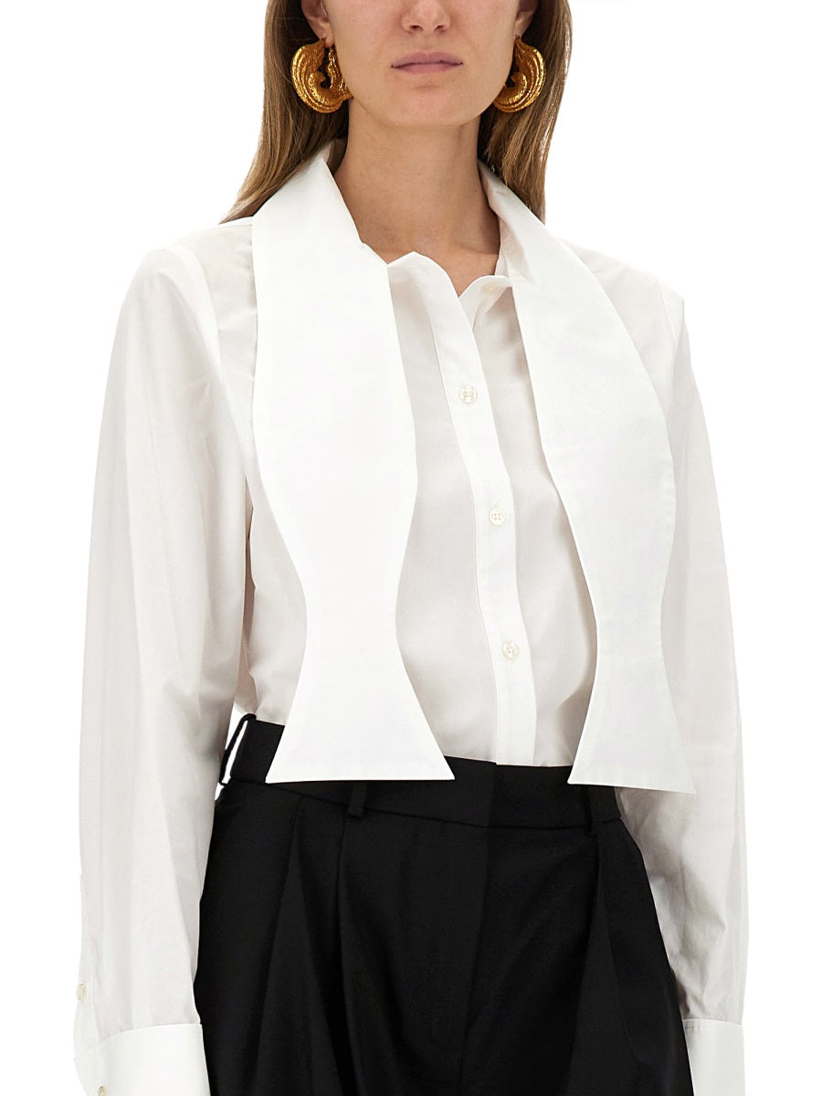 NINA RICCI Regular Fit Lavalliere Shirt - Size 36 FR