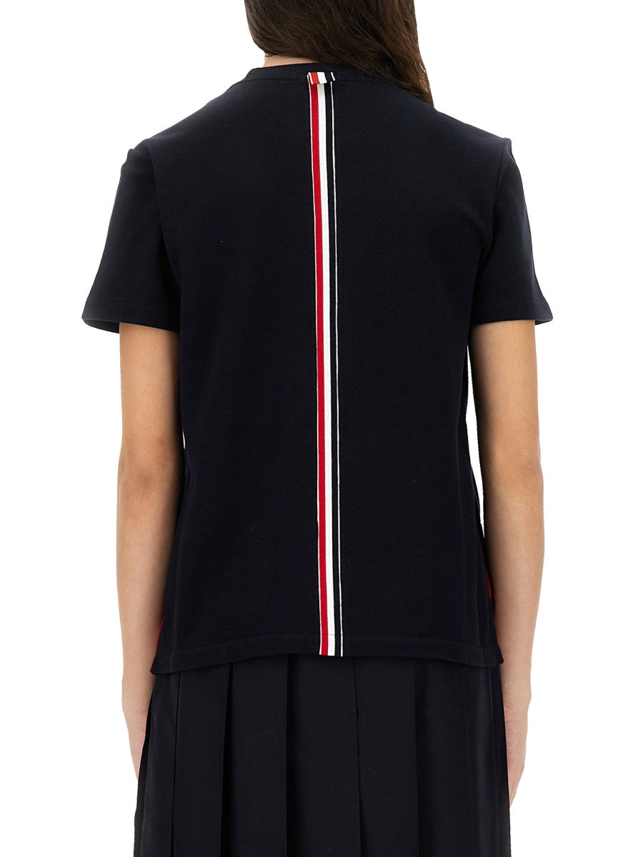 THOM BROWNE Striped Cotton T-Shirt - Size 40