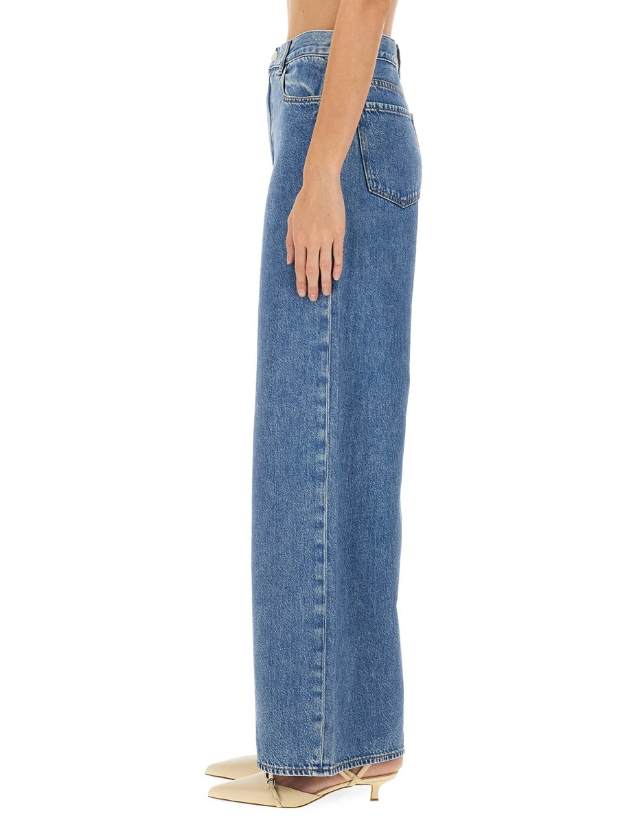 THEORY High Waist Wide-Leg Jeans
