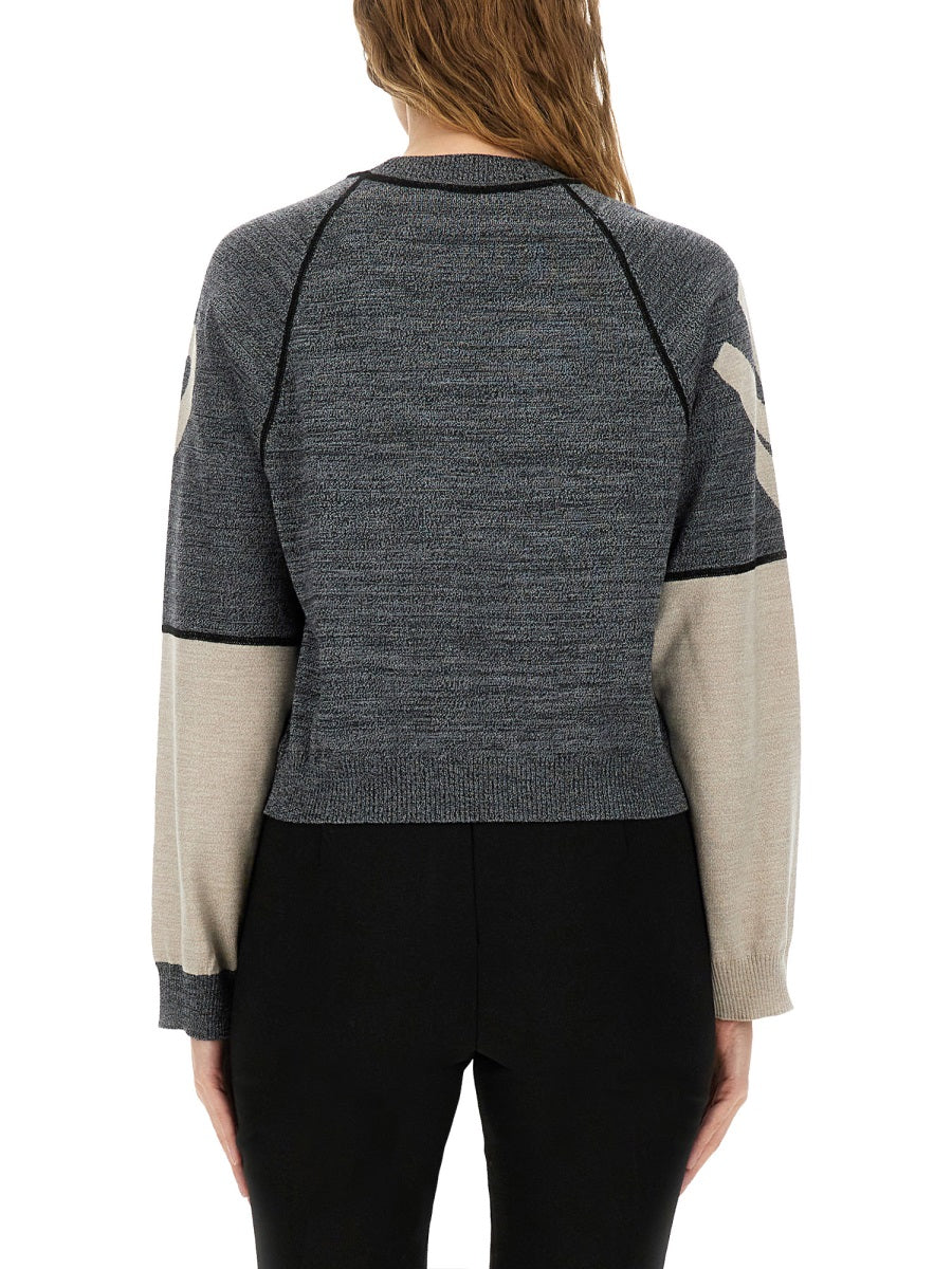 MOSCHINO JEANS Inlaid Logo T-Shirt - Size S