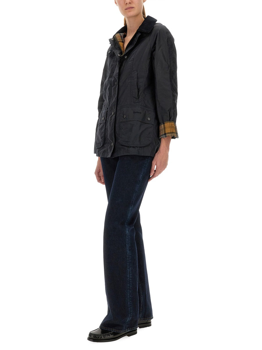BARBOUR Waxed Jacket - Size 8 for Women