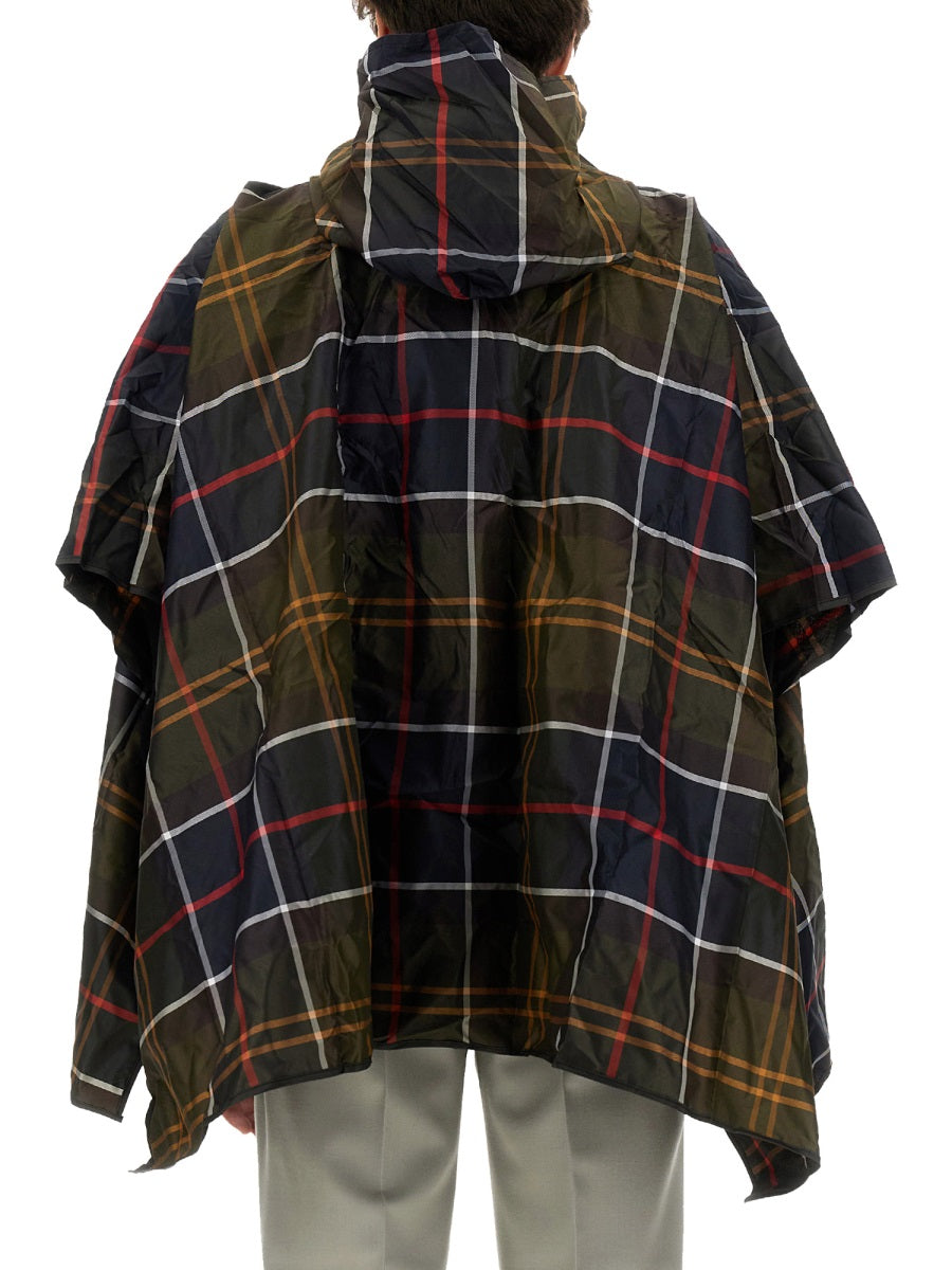 BARBOUR Tartan Pattern Poncho - Regular Fit