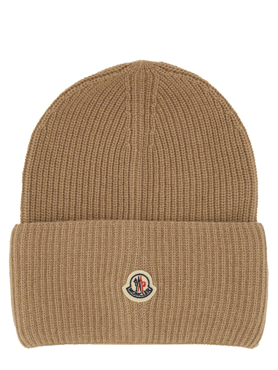 MONCLER Wool Logo Cap for Women - FW25 Collection