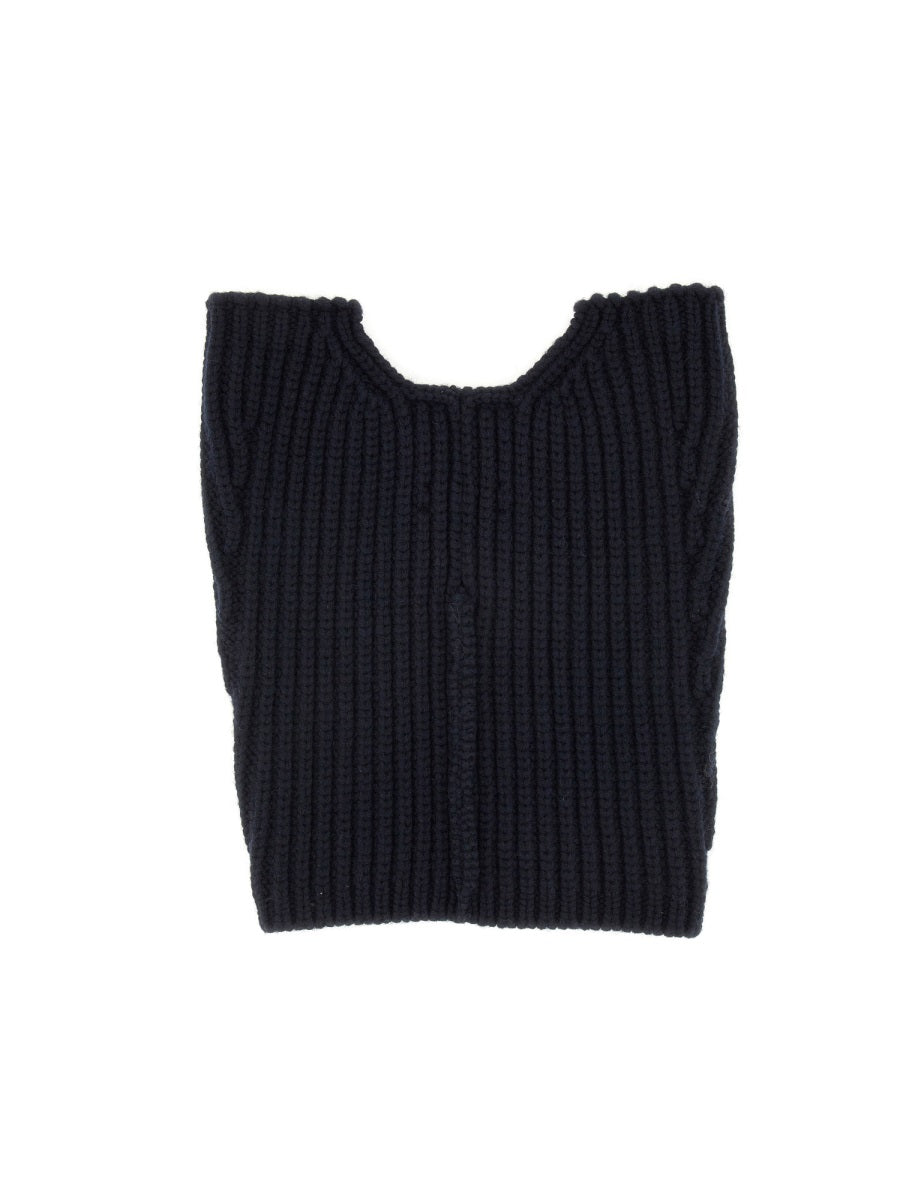 DRIES VAN NOTEN Wool Neck Warmer with Zipper