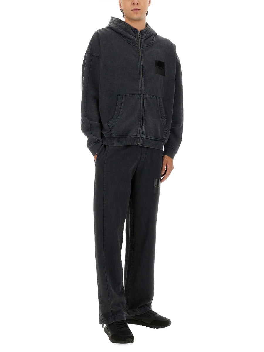 HUGO Men's Jogger Pants with Logo - Large Size