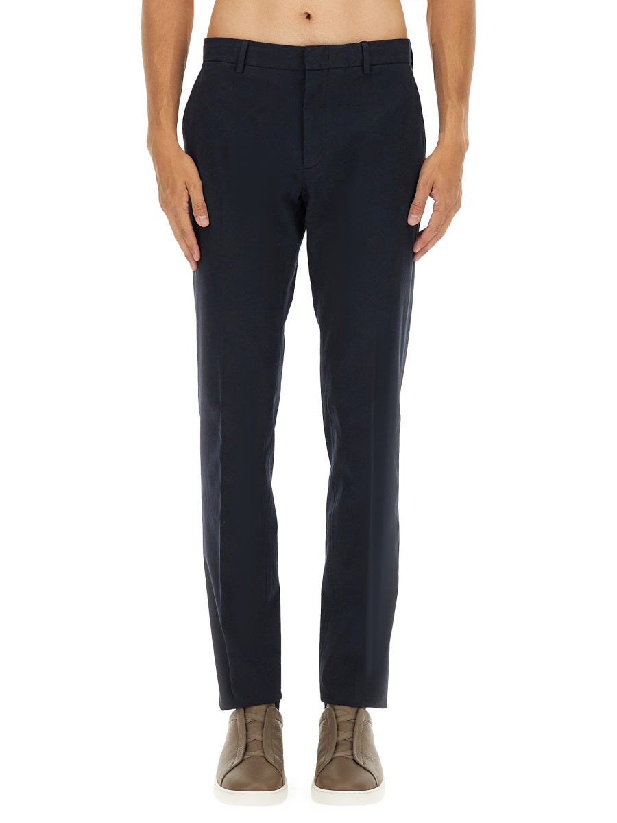 ZEGNA Premium Cotton Trousers for Men - Size 48