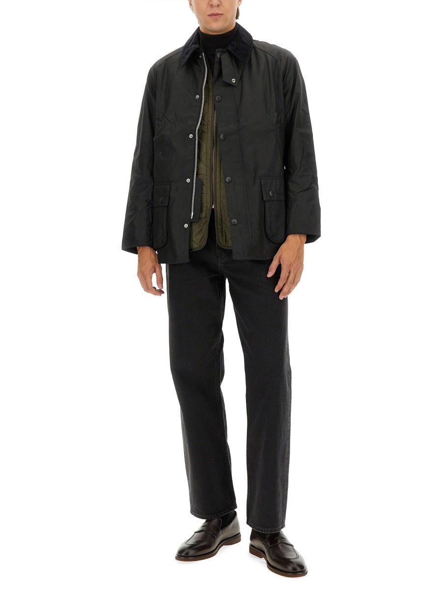 BARBOUR Men's Waxed Cotton Sports Jacket