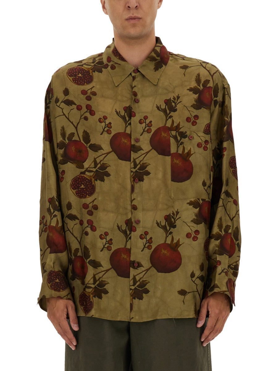 UMA WANG Pomegranate Print Shirt - Size L