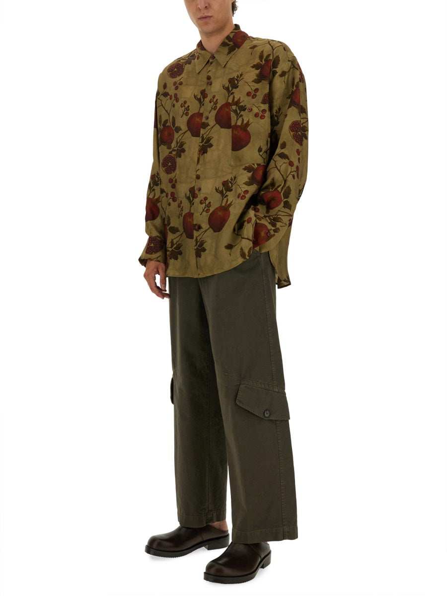 UMA WANG Pomegranate Print Shirt - Size L