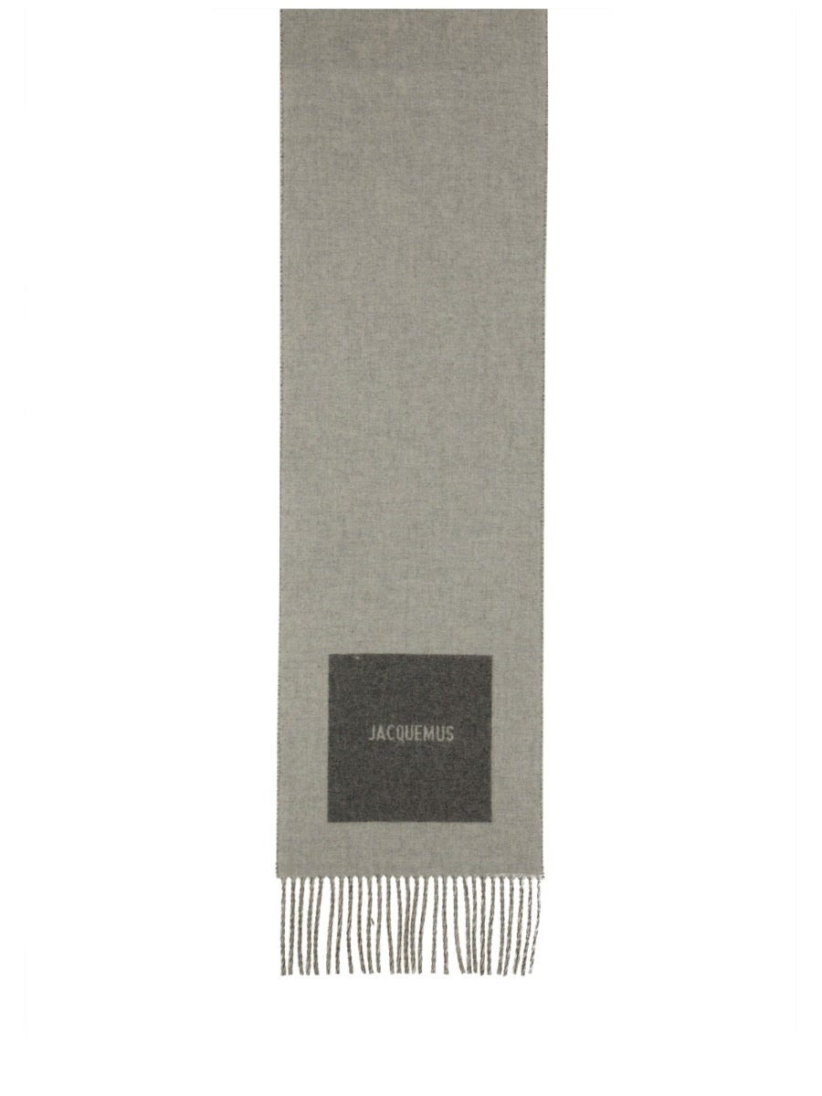 JACQUEMUS The 'Rond Carré' Mini Scarf with Logo