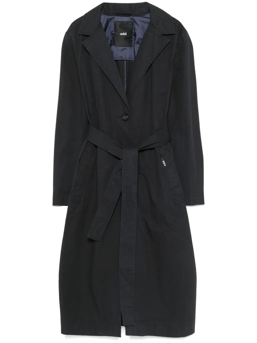 ADD Sleek Single Breasted Trench Coat for Women