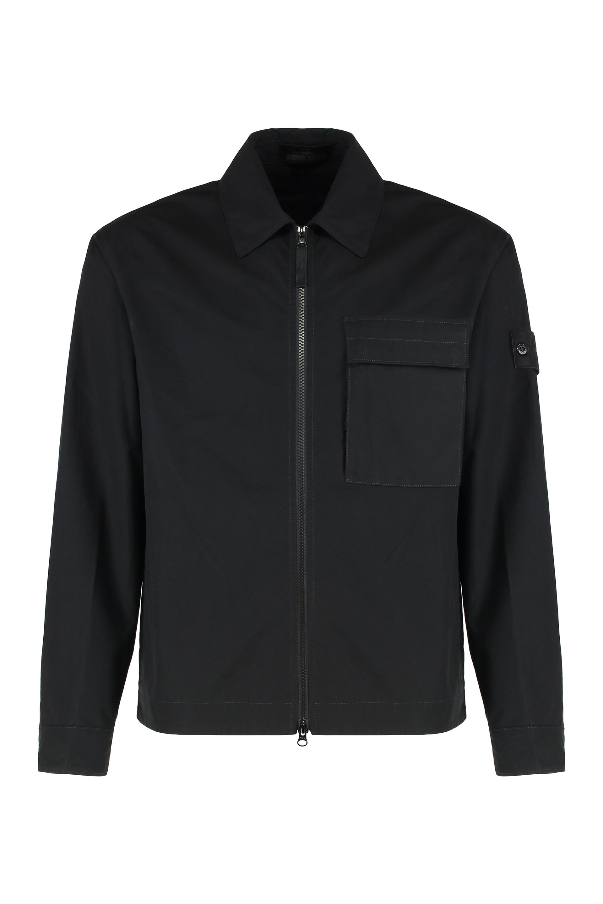 STONE ISLAND Men's Organic Cotton Weather-Resistant Overshirt
