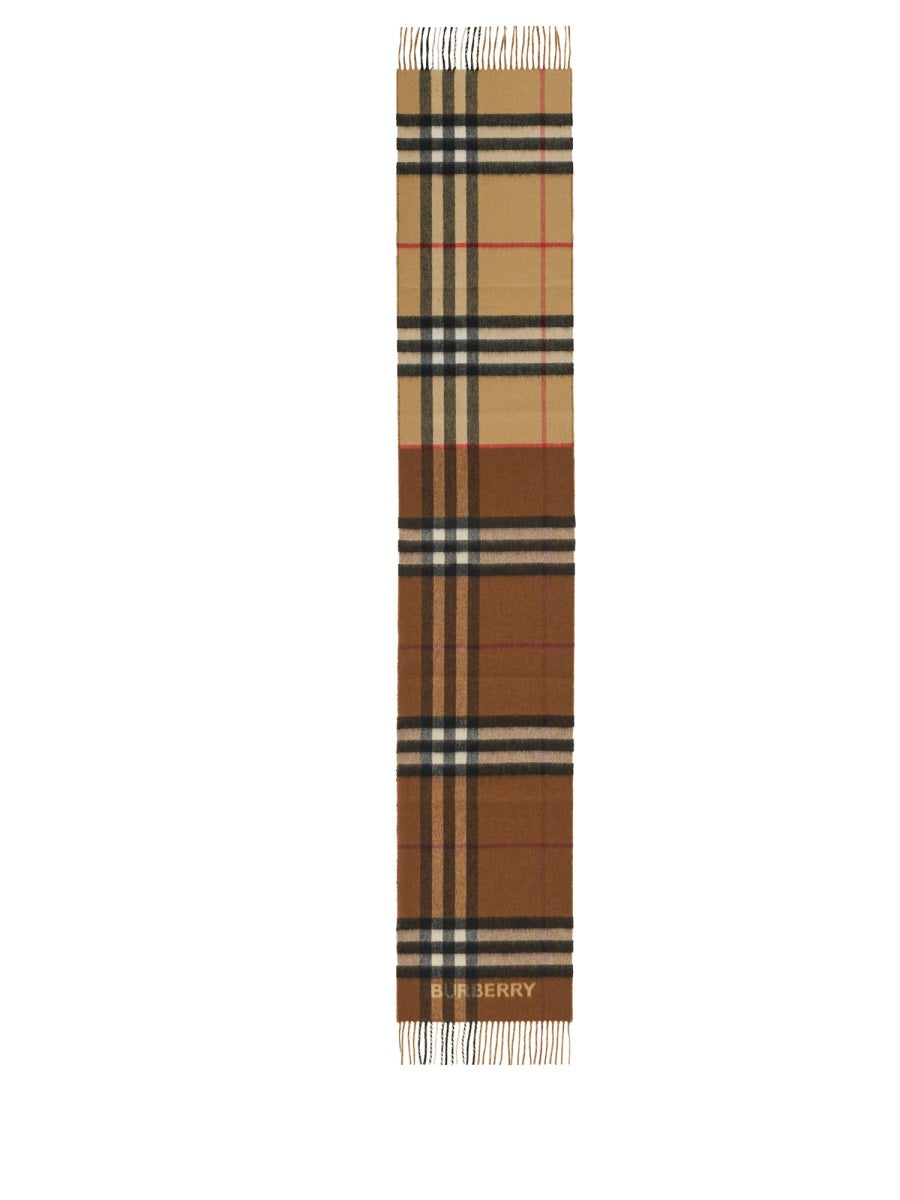 BURBERRY Cashmere Check Scarf for Men