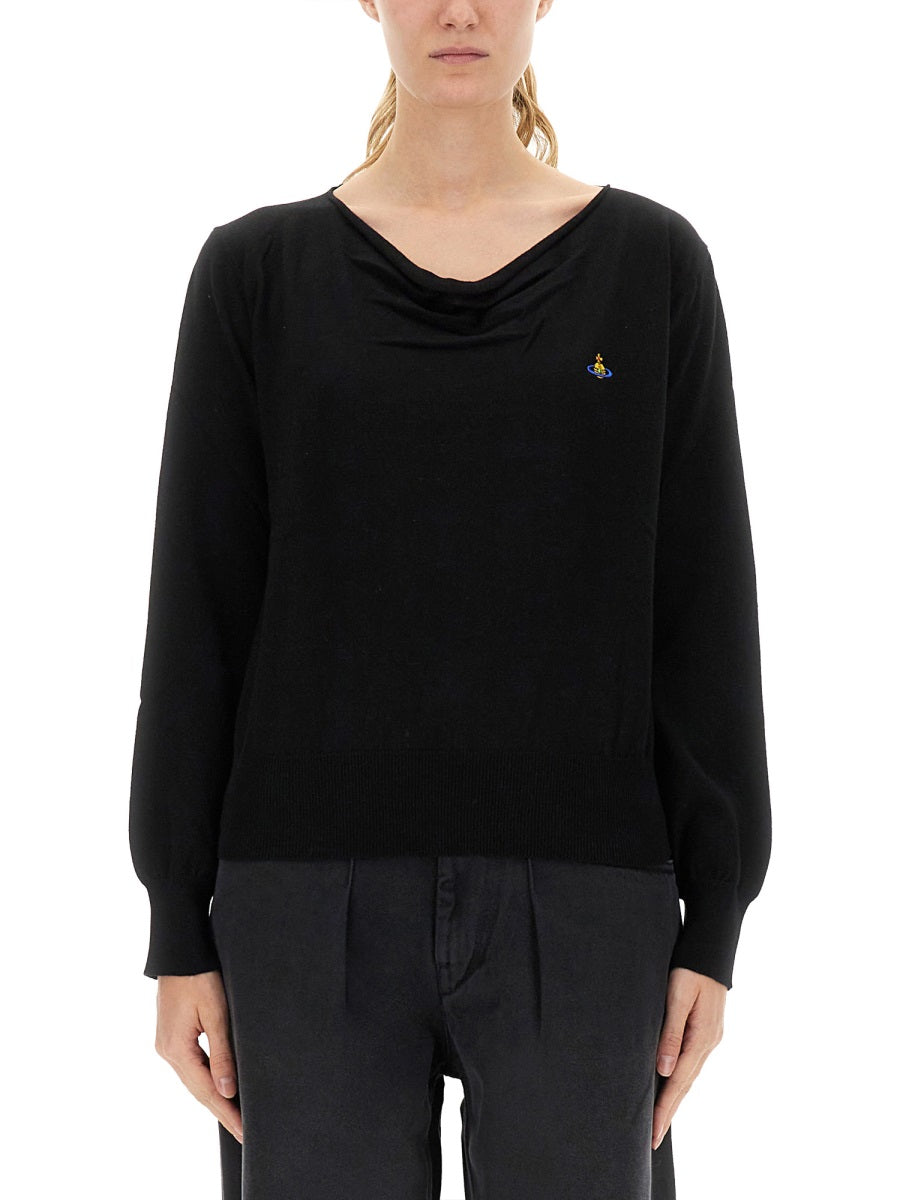 VIVIENNE WESTWOOD Elegant Women's Cashmere & Cotton Sweater