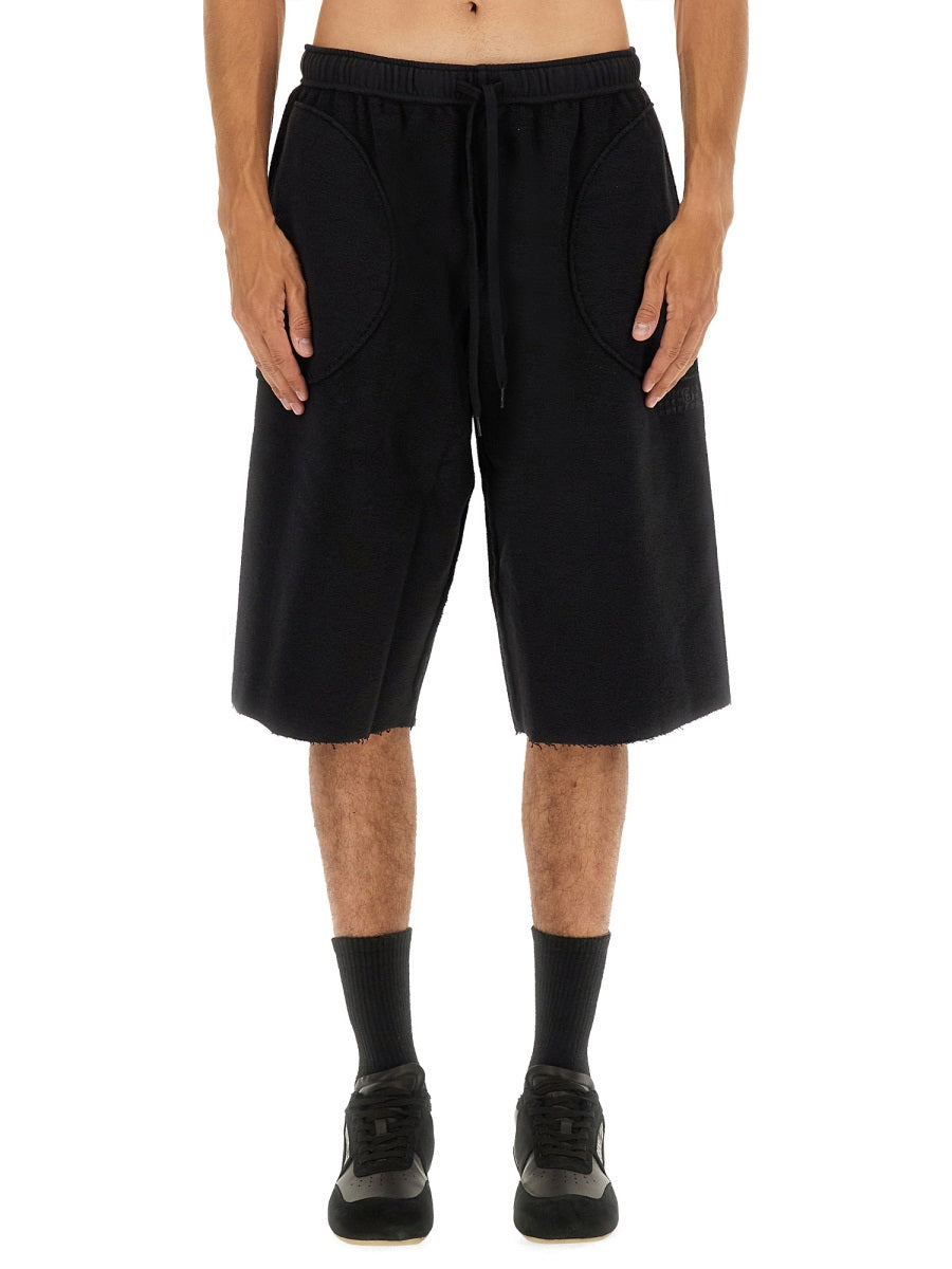 MM6 MAISON MARGIELA Crafted Cotton Mini Shorts for Men - FW25