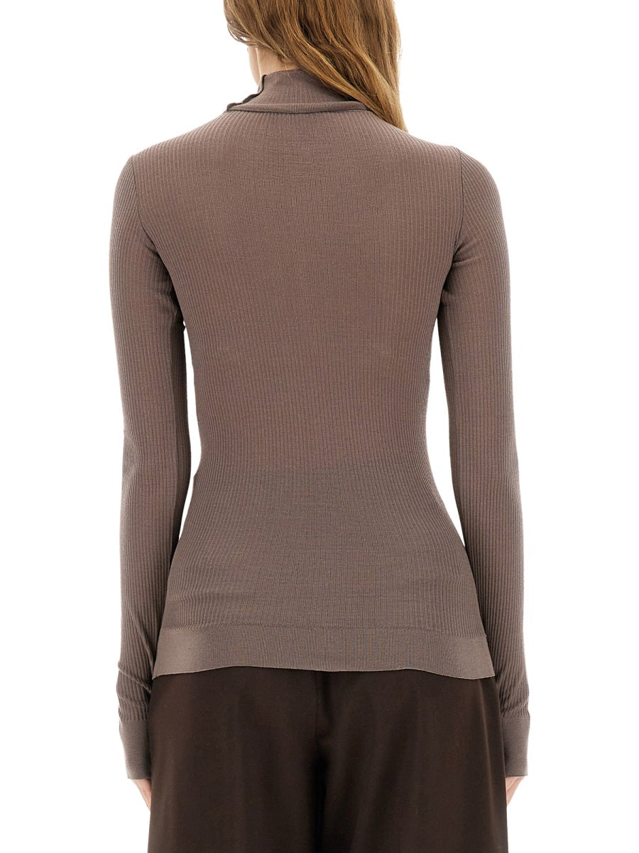 LEMAIRE Slim Fit Turtleneck Top - Size S