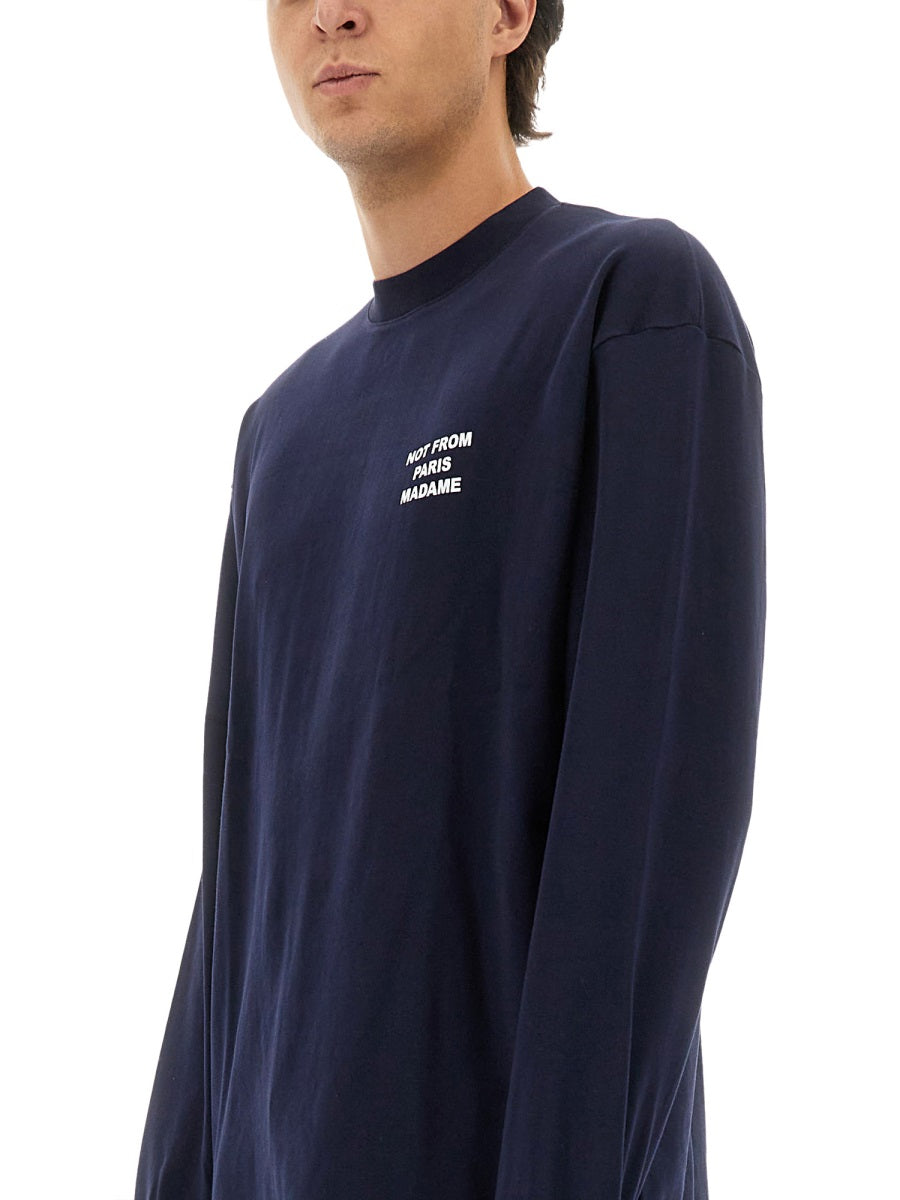 DRÔLE DE MONSIEUR Men's Classic Cotton T-Shirt - Size L