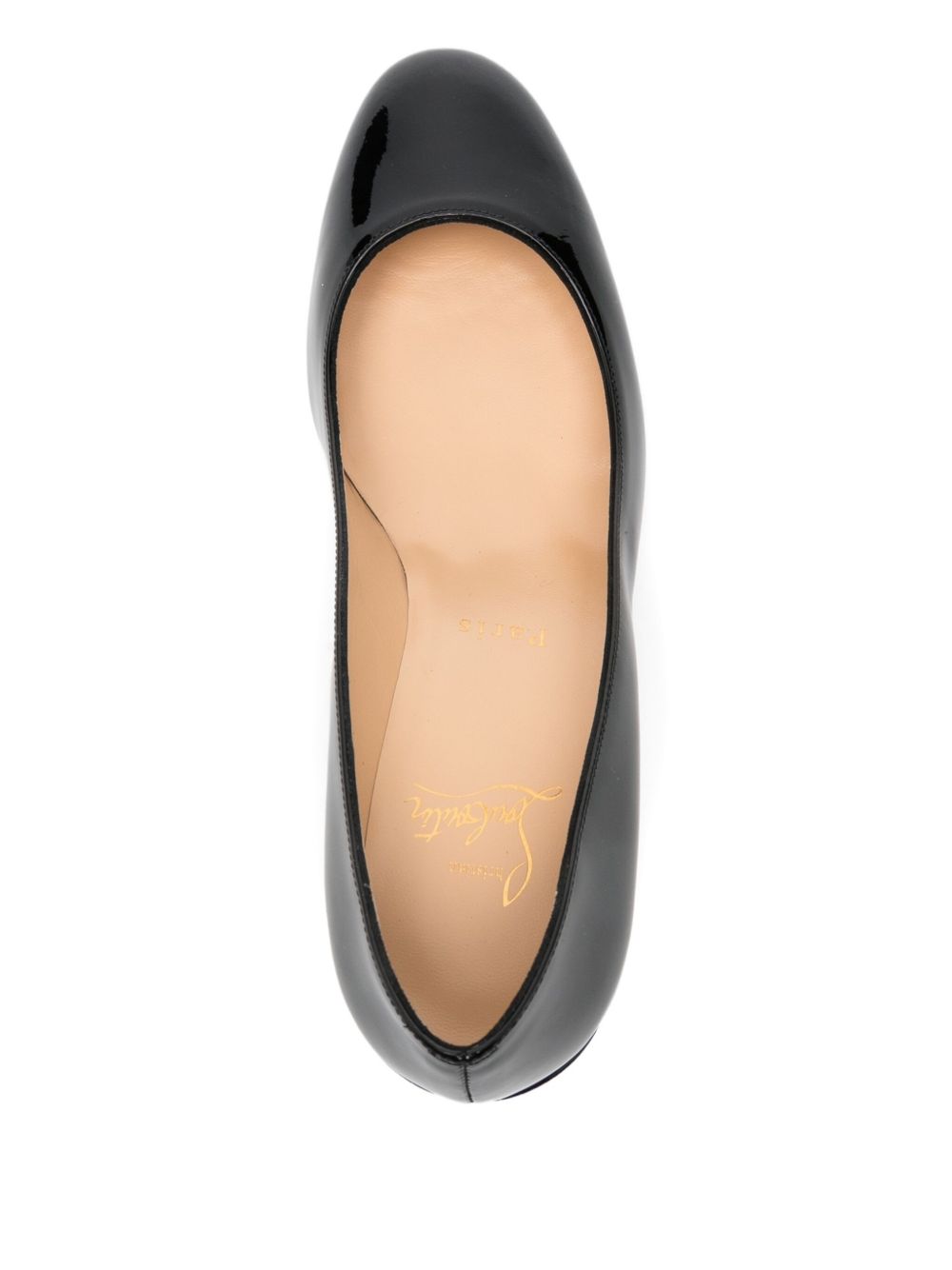 CHRISTIAN LOUBOUTIN Miss Sab Patent Leather Block Heel Pumps - Women's