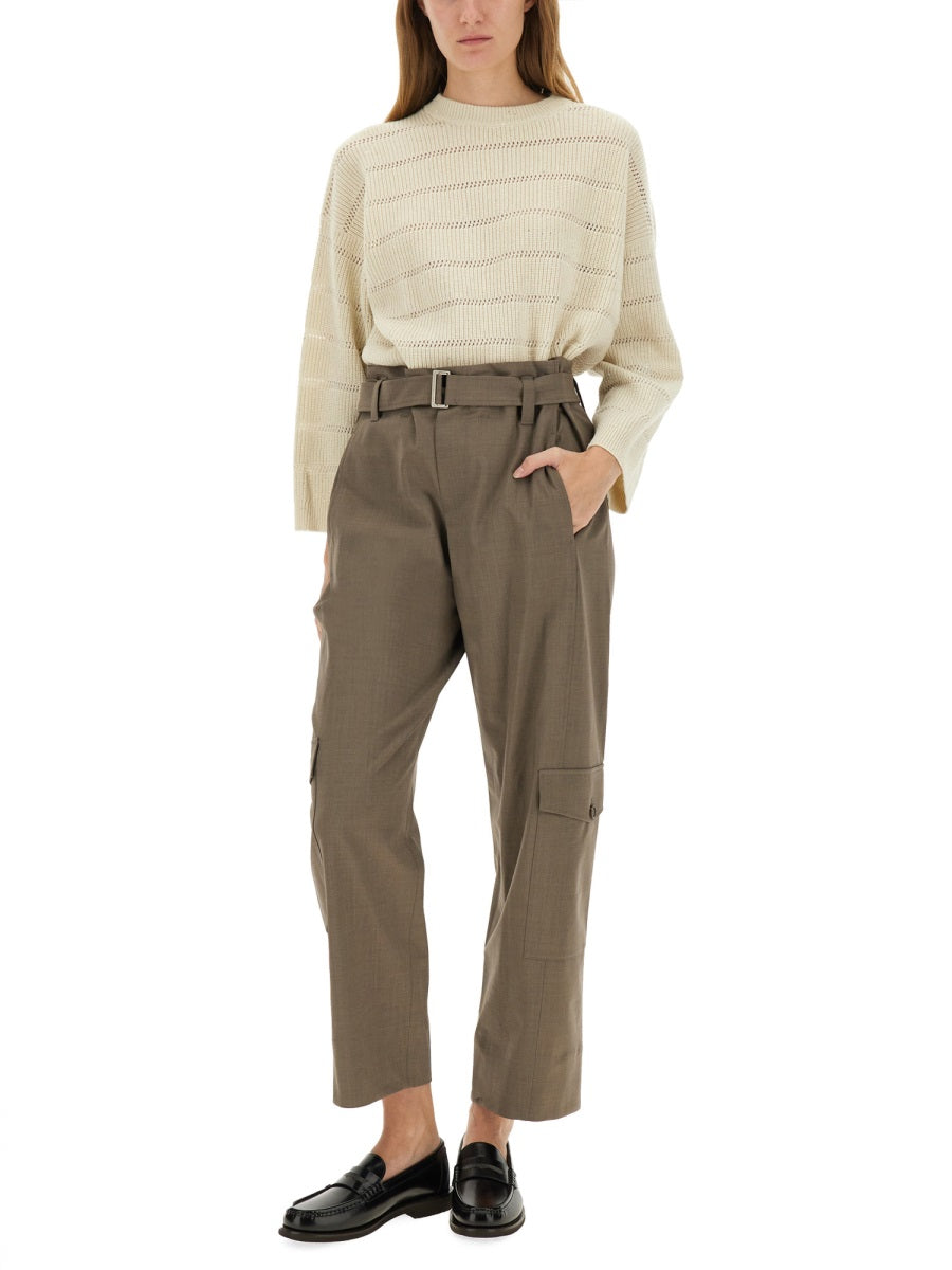 BRUNELLO CUCINELLI Belted Pants - Size 40 IT