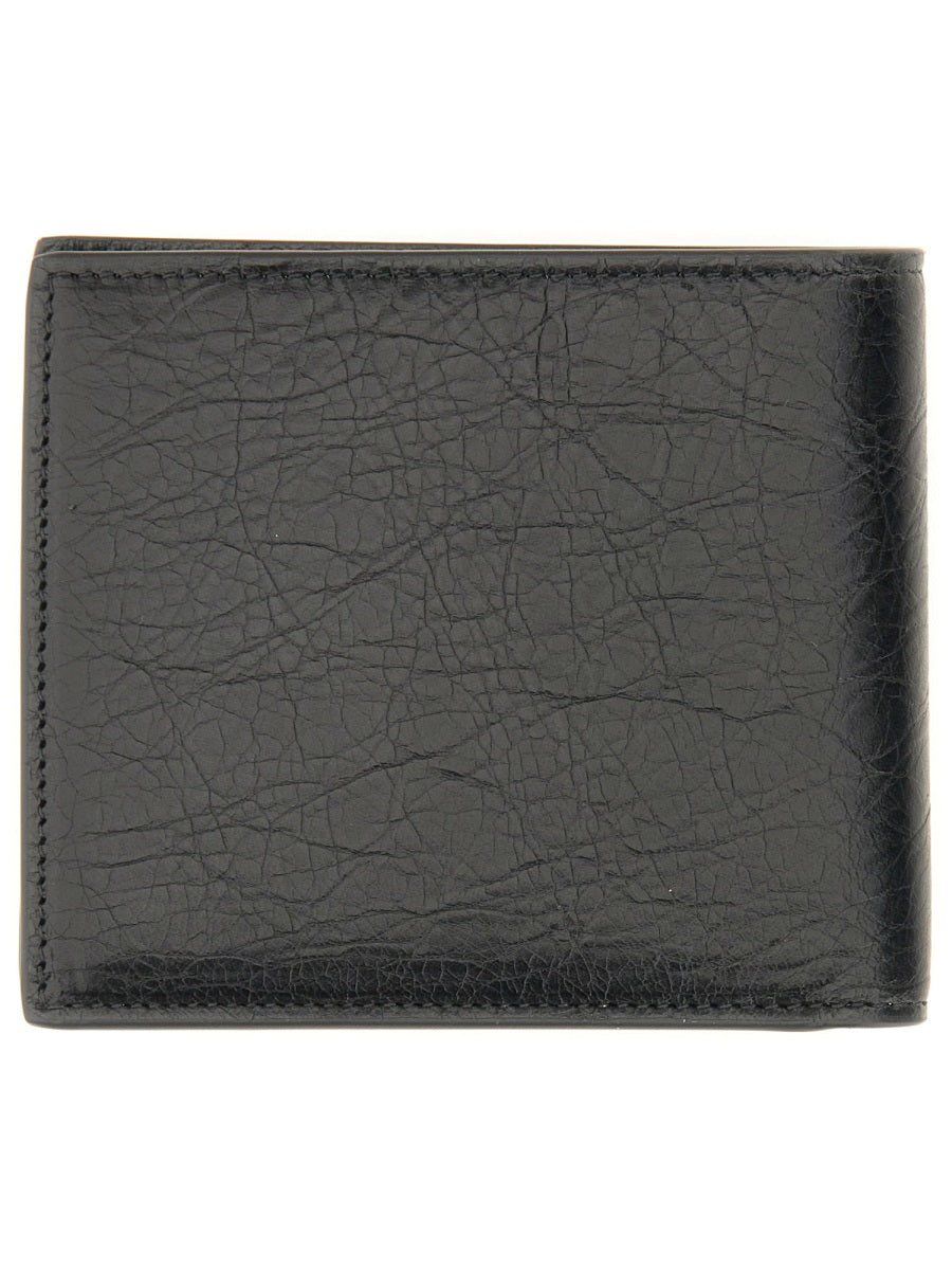 BALENCIAGA Bi-Fold Leather Wallet for Men