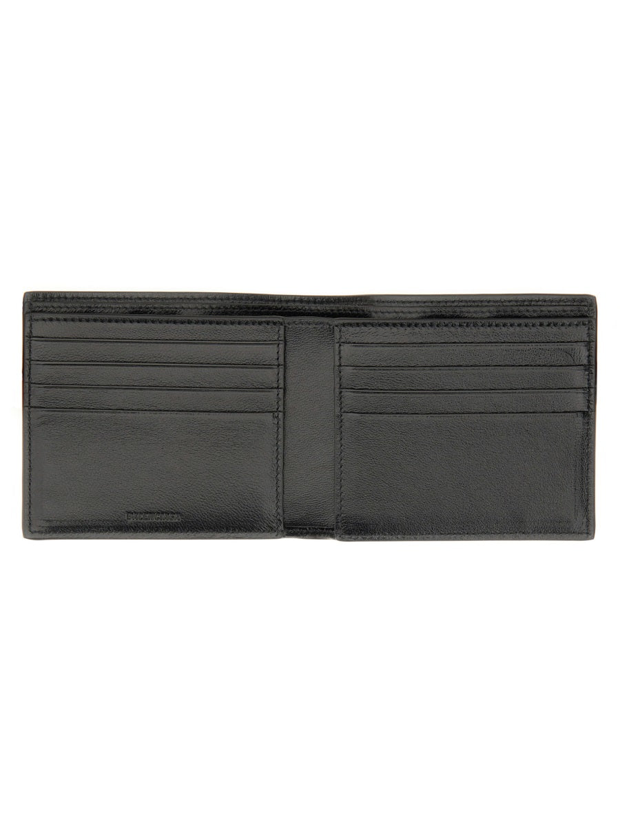 BALENCIAGA Bi-Fold Leather Wallet for Men
