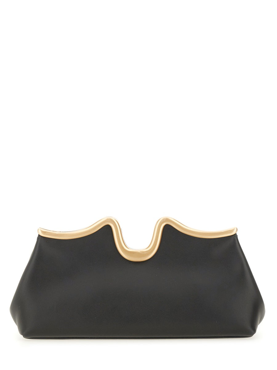 CULT GAIA Mini Leather Clutch Handbag