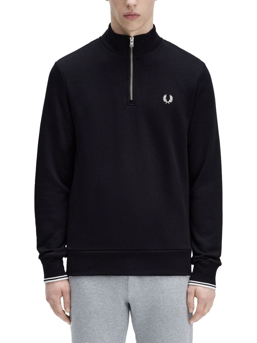FRED PERRY Half-Zip Sweatshirt for Men - Size L