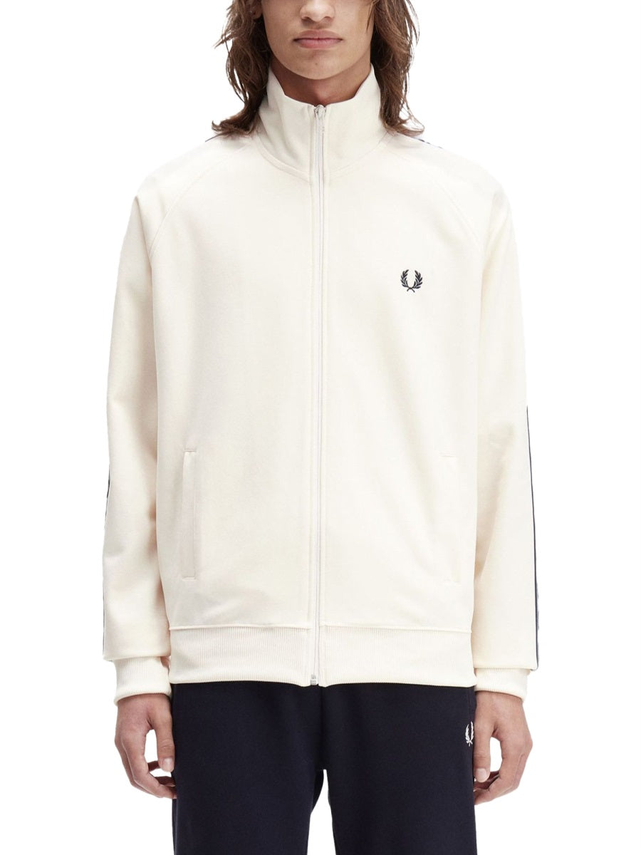 FRED PERRY Track Jacket with Contrasting Webbing - Size L
