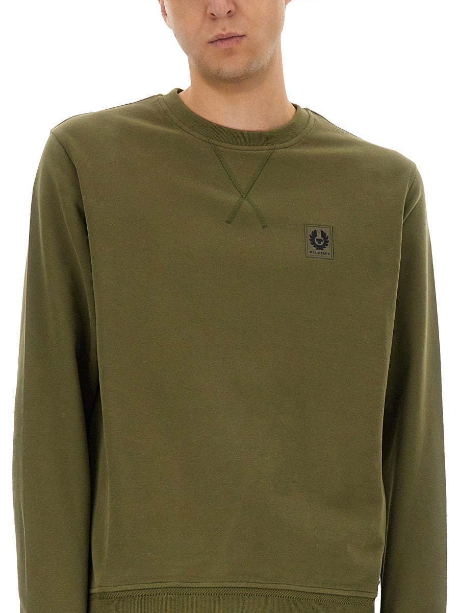 BELSTAFF Men's Sweatshirt with Logo Patch, Size L