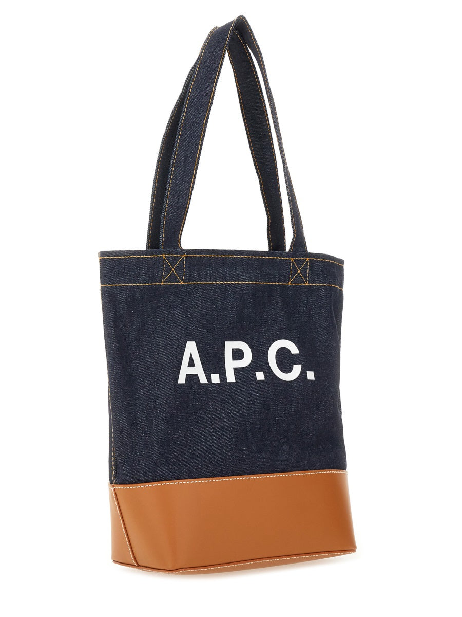 A.P.C. Mini Organic Denim Tote Handbag
