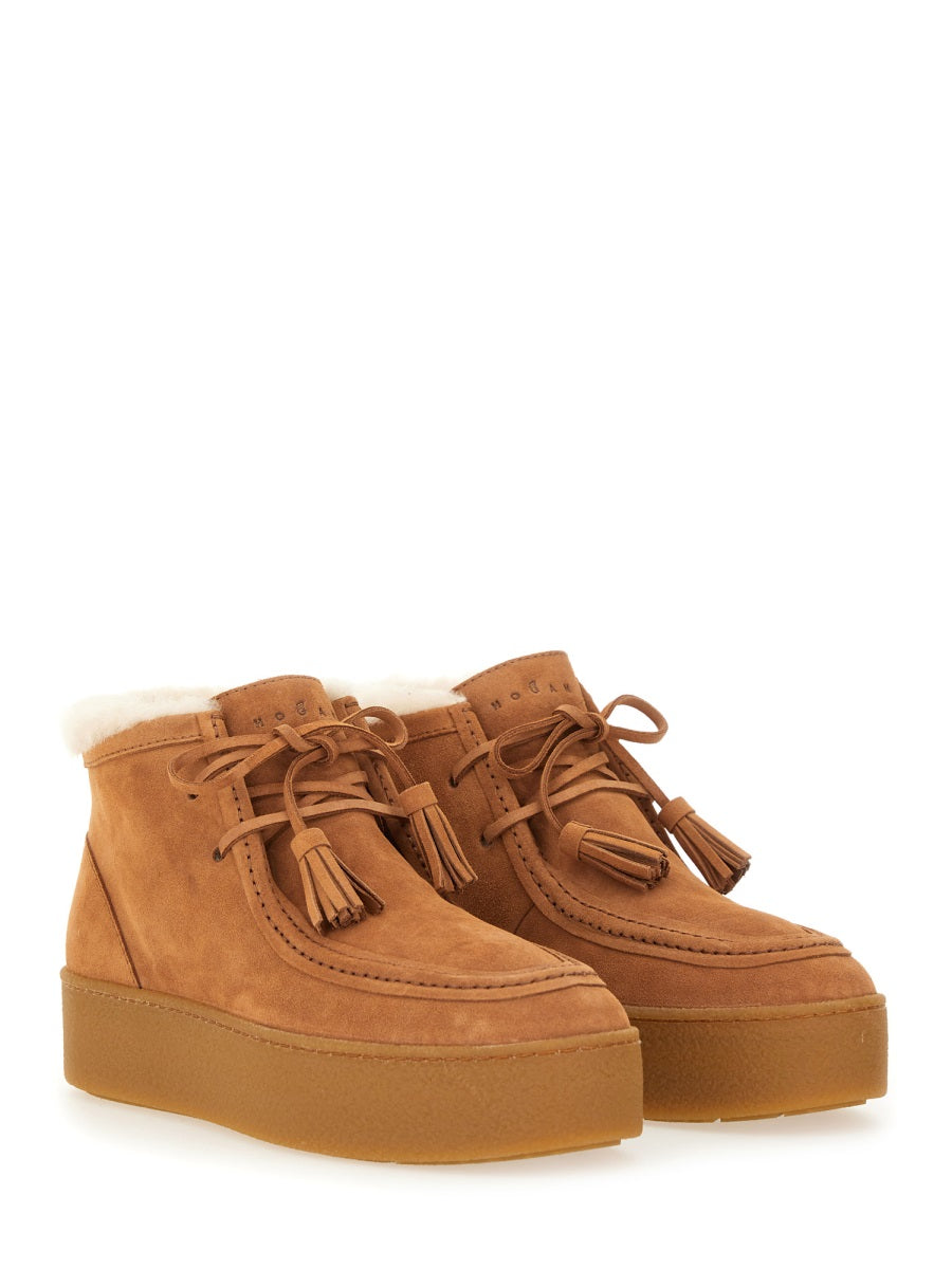 HOGAN Stylish Leather Ankle Boots for Women