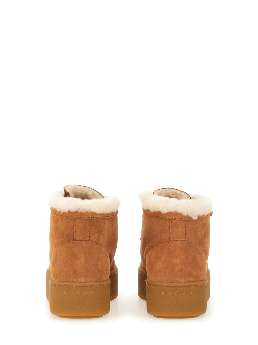 HOGAN Stylish Leather Ankle Boots for Women